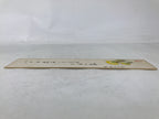 Japanese Tanzaku Shikishi Art Board Calligraphy Poem New Year Yellow Flower A752
