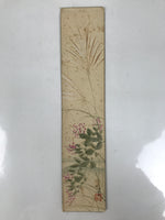 Japanese Tanzaku Shikishi Art Board Chinese Silver Grass Vetch Flower Color A737