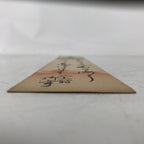 Japanese Tanzaku Shikishi Art Board Desert Island Calligraphy Poem Black A735