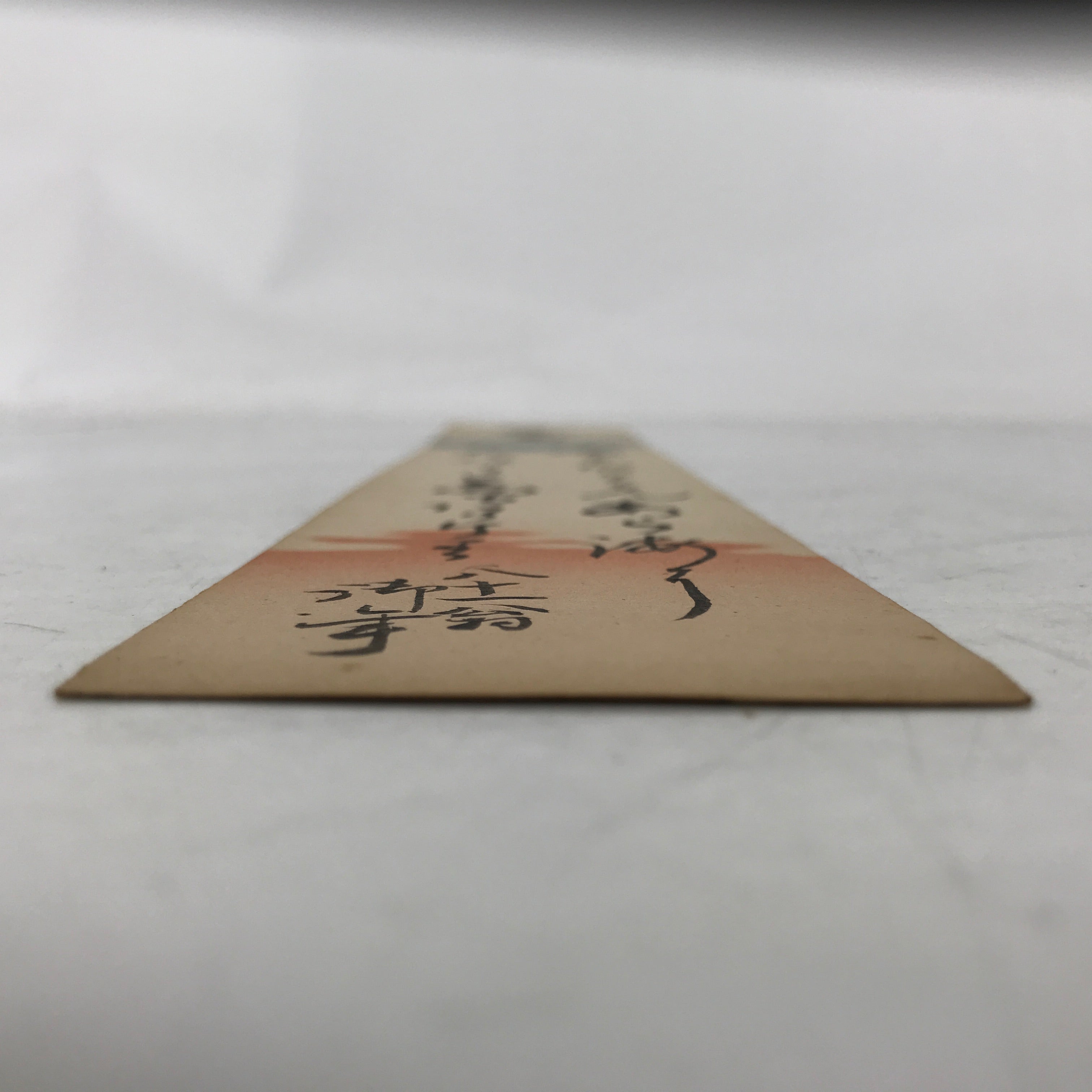 Japanese Tanzaku Shikishi Art Board Desert Island Calligraphy Poem Black A735