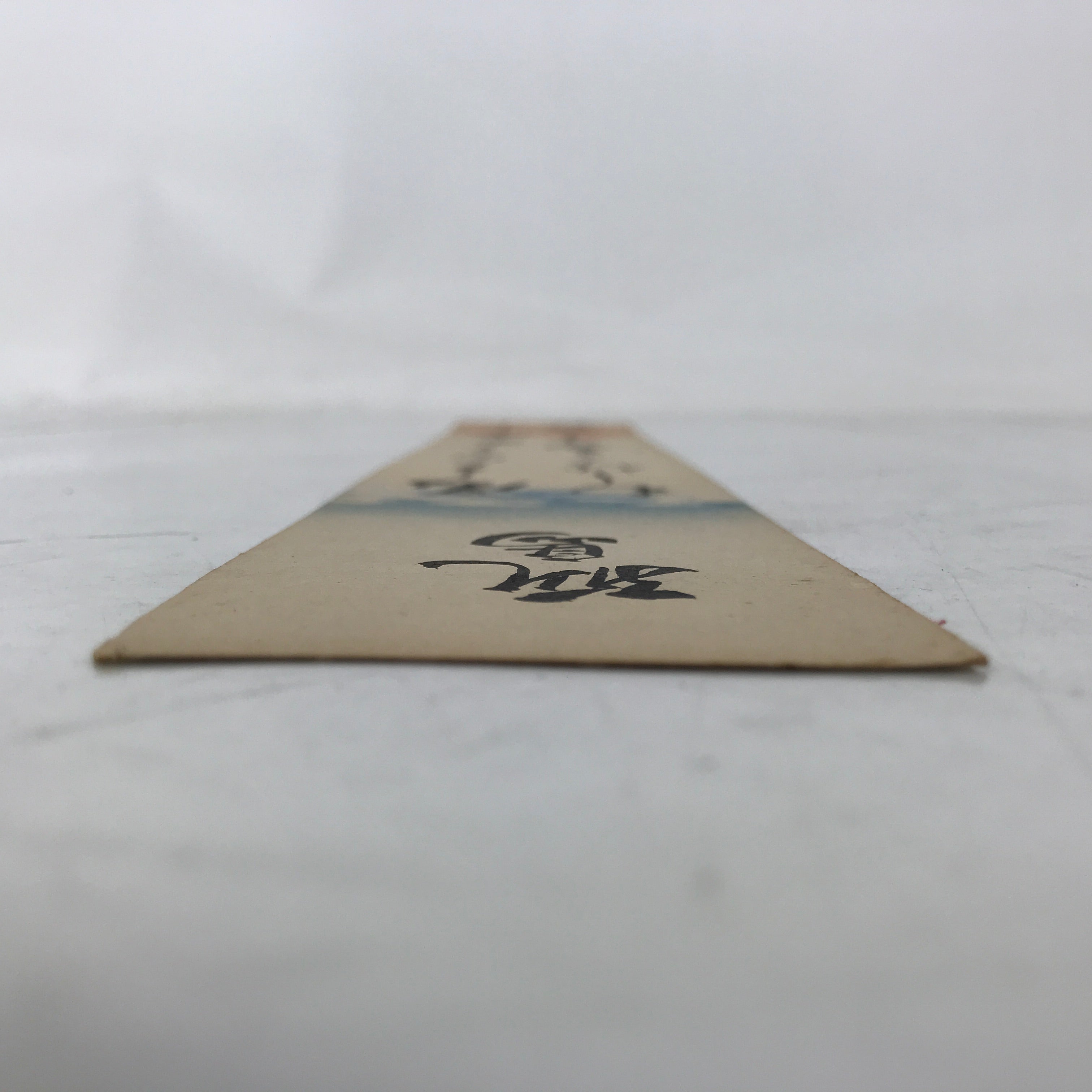 Japanese Tanzaku Shikishi Art Board Desert Island Calligraphy Poem Black A735