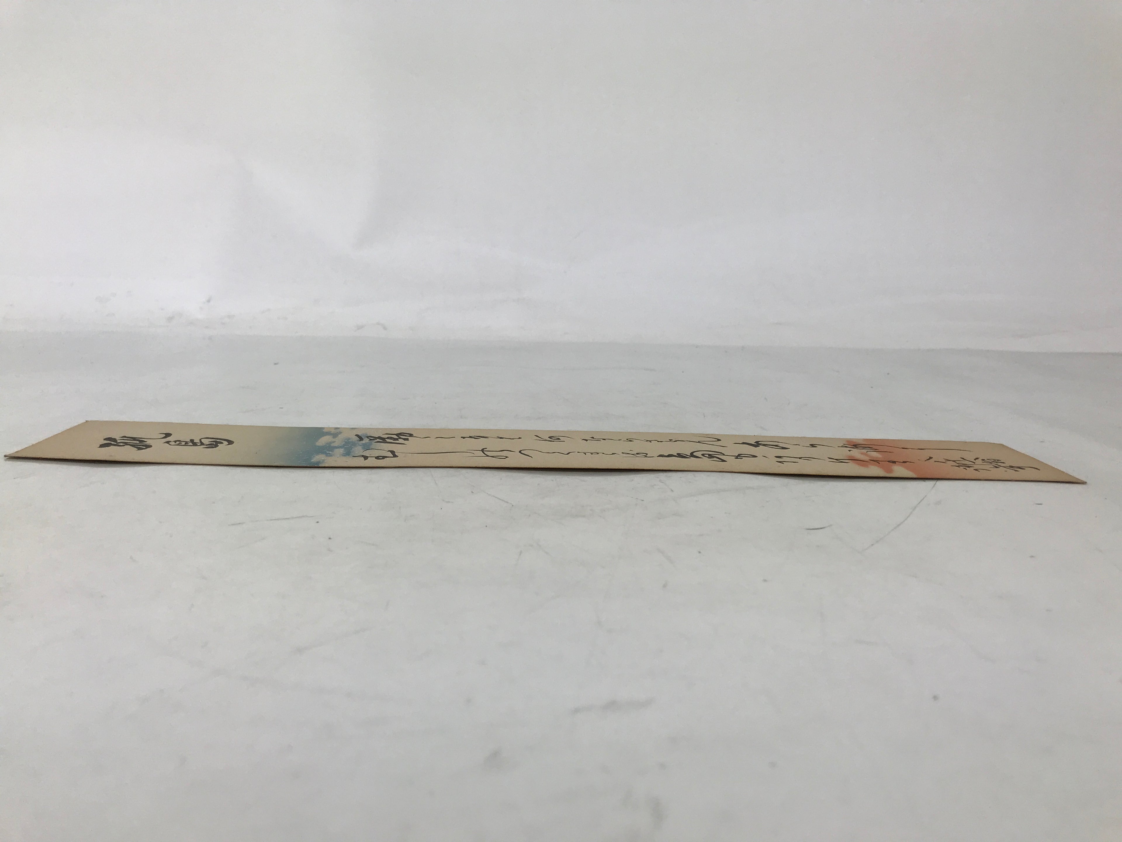 Japanese Tanzaku Shikishi Art Board Desert Island Calligraphy Poem Black A735