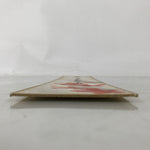 Japanese Tanzaku Shikishi Art Board Momiji Leaves Poem Zen Monk Black Ink A734