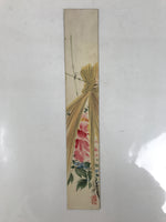 Japanese Tanzaku Shikishi Art Board Straw Hut Peony Winter Spring Color A738