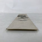 Japanese Tanzaku Shikishi Art Board Vtg Mountain Trees House Subtle Color A739