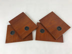 Japanese Tatami Room Alcove Wooden Base Vtg Jibukuro Tokonoma Stand Brown T354