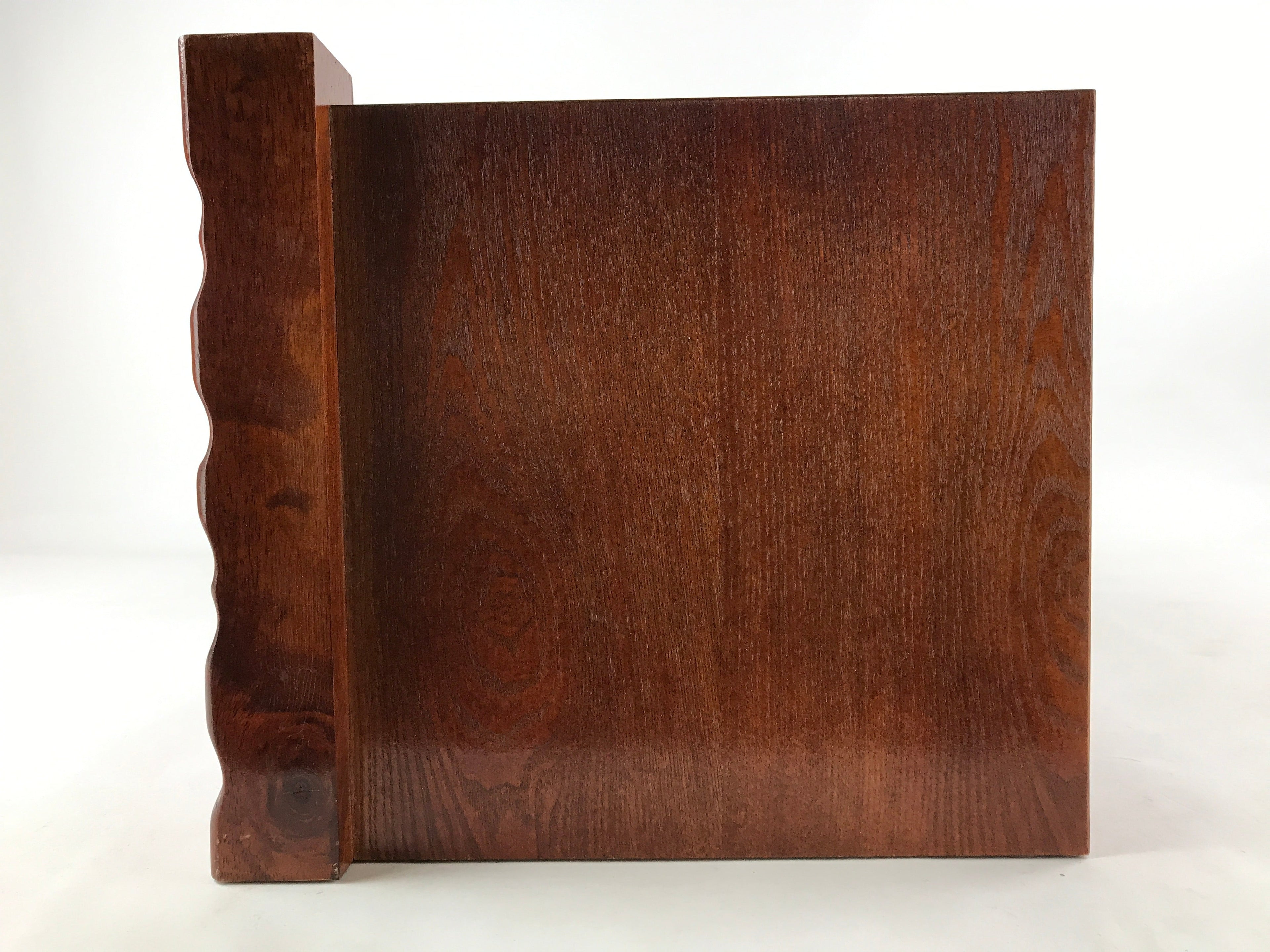 Japanese Tatami Room Alcove Wooden Base Vtg Jibukuro Tokonoma Stand Brown T354