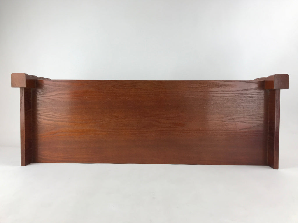 Japanese Tatami Room Alcove Wooden Base Vtg Jibukuro Tokonoma Stand Brown T354