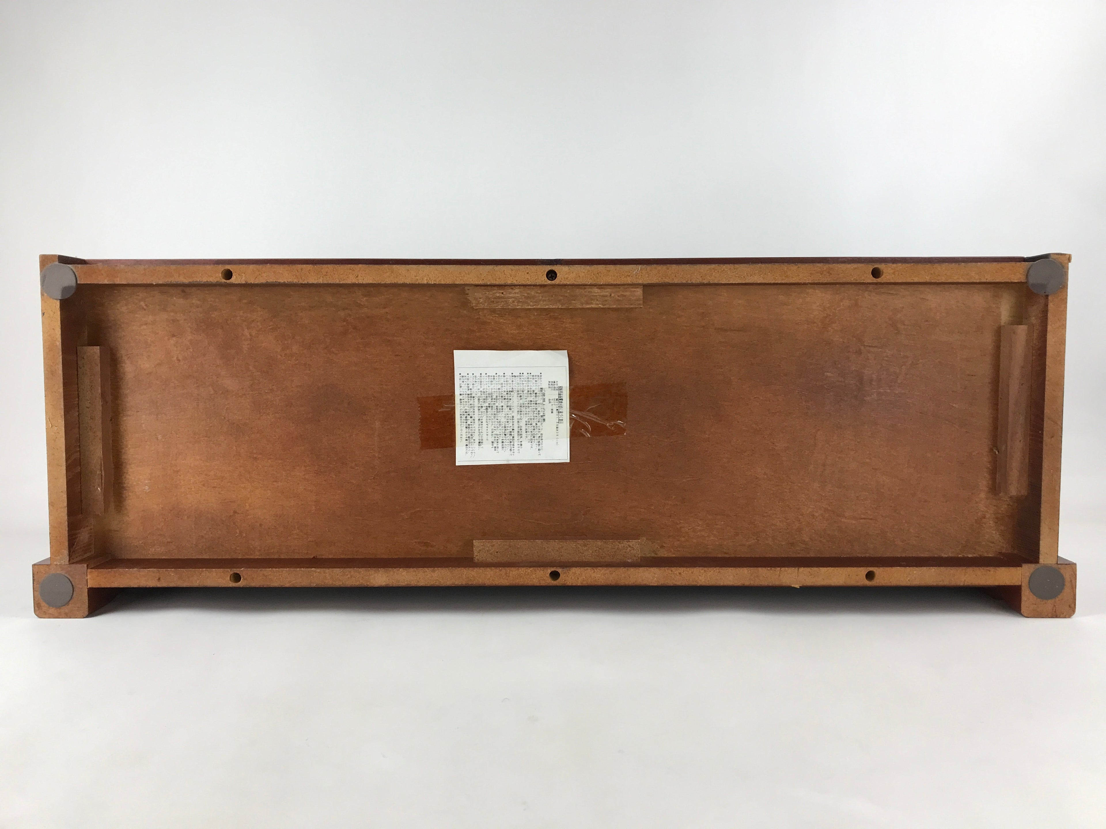 Japanese Tatami Room Alcove Wooden Base Vtg Jibukuro Tokonoma Stand Brown T354