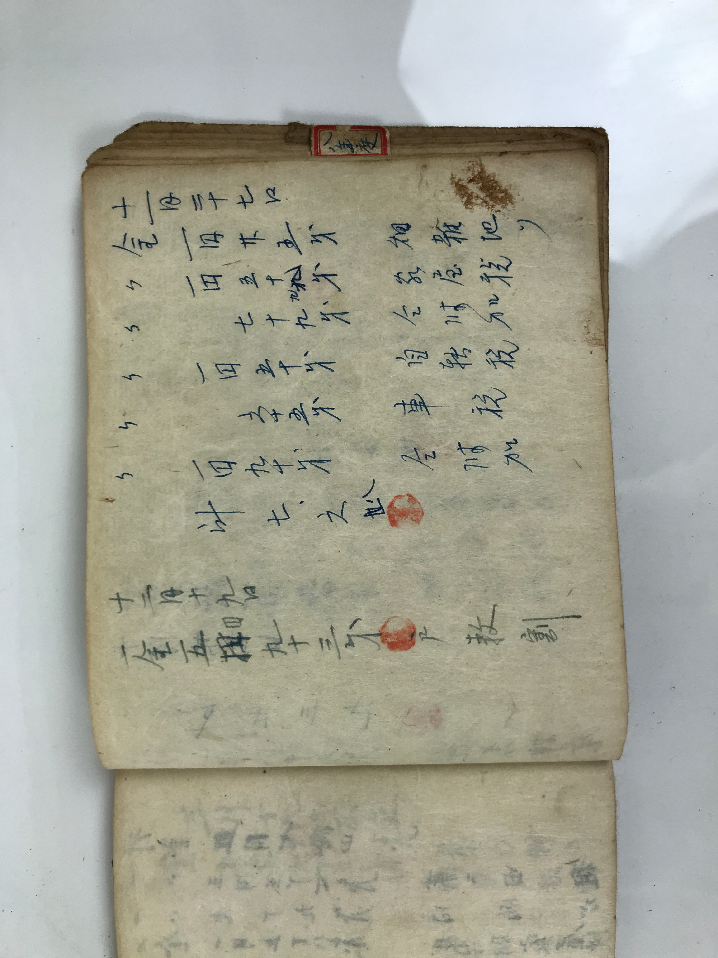 Japanese Tax Notice Record Book Vtg Nozeitsuchicho C1930 Washi Paper Ink P429