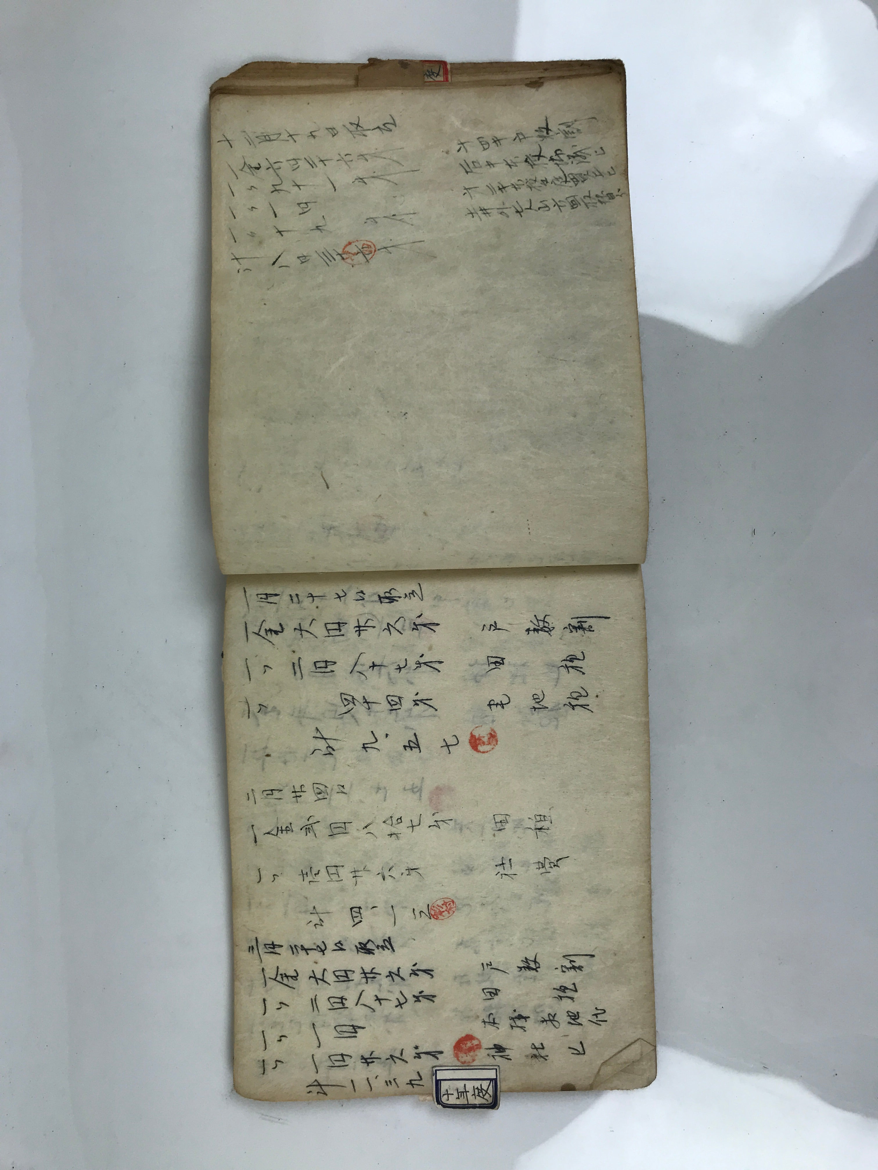 Japanese Tax Notice Record Book Vtg Nozeitsuchicho C1930 Washi Paper Ink P429
