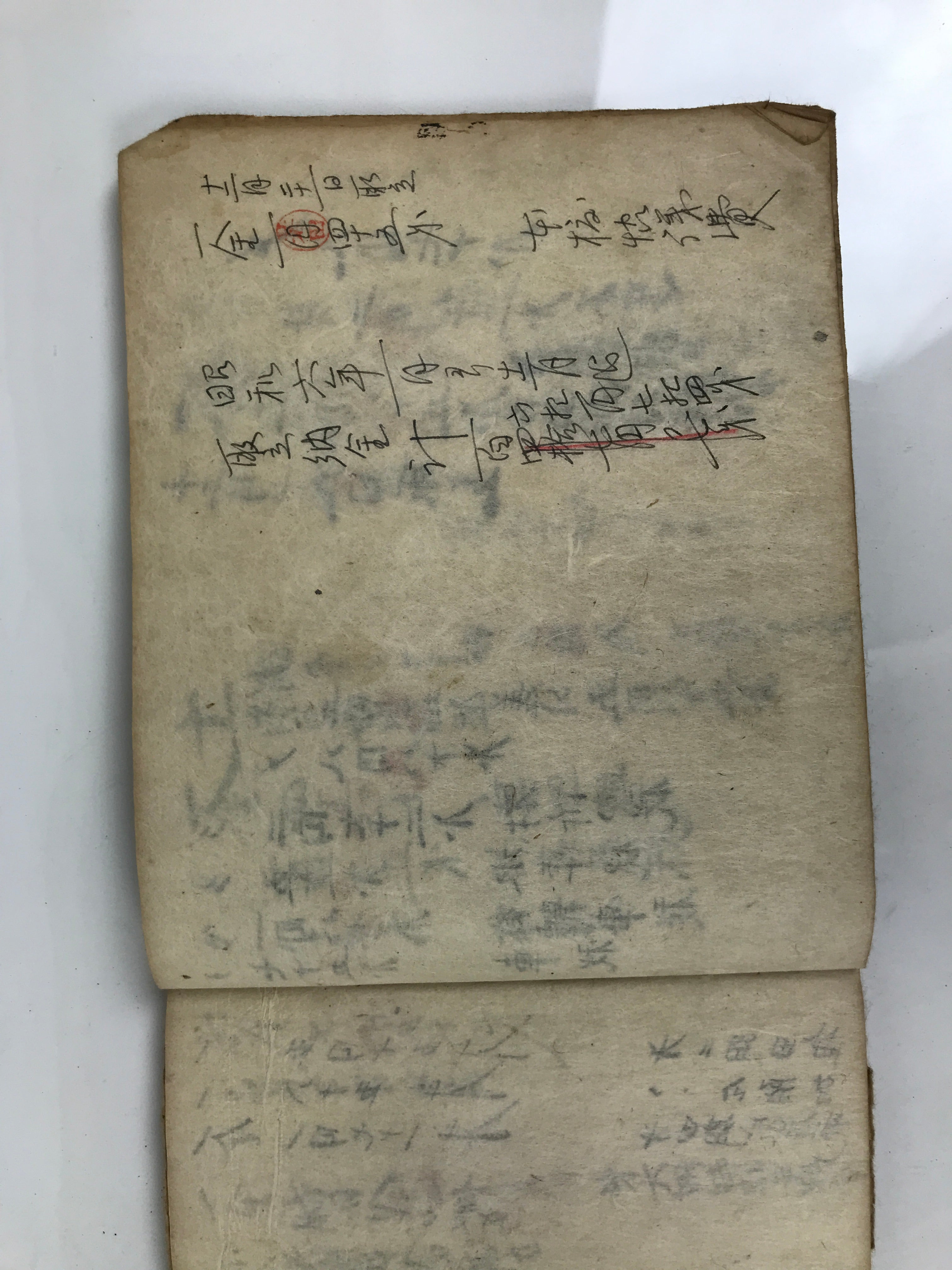 Japanese Tax Notice Record Book Vtg Nozeitsuchicho C1930 Washi Paper Ink P429