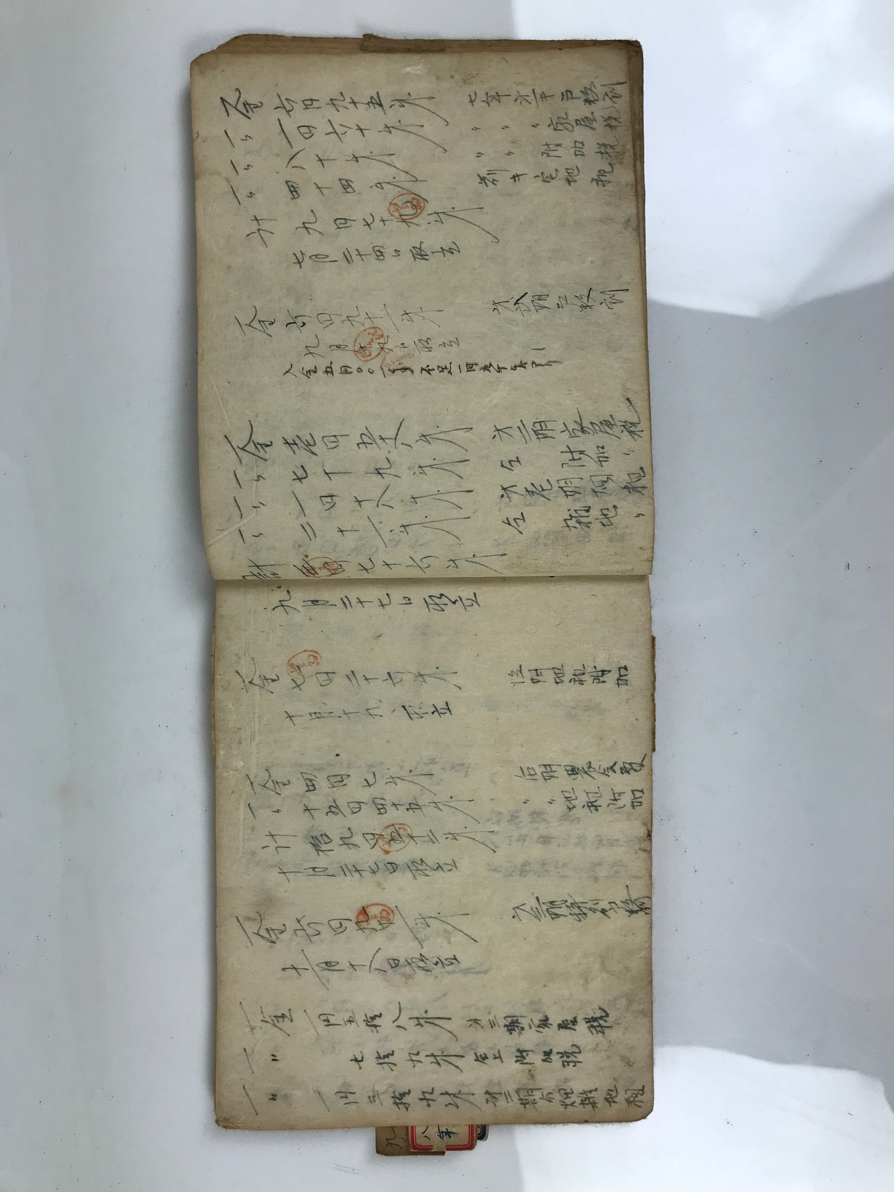 Japanese Tax Notice Record Book Vtg Nozeitsuchicho C1930 Washi Paper Ink P429