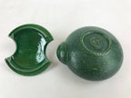 Japanese Tea Ceremony Ceramic Oil Lantern Tankei Vtg Stand Storage Green PY502
