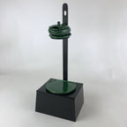 Japanese Tea Ceremony Ceramic Oil Lantern Tankei Vtg Stand Storage Green PY502