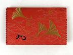 Japanese Tea Ceremony Fabric Bag Vtg Fukusa Hasami 2 Pockets Nishijin-Ori KB74