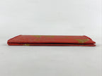 Japanese Tea Ceremony Fabric Bag Vtg Fukusa Hasami 2 Pockets Nishijin-Ori KB74