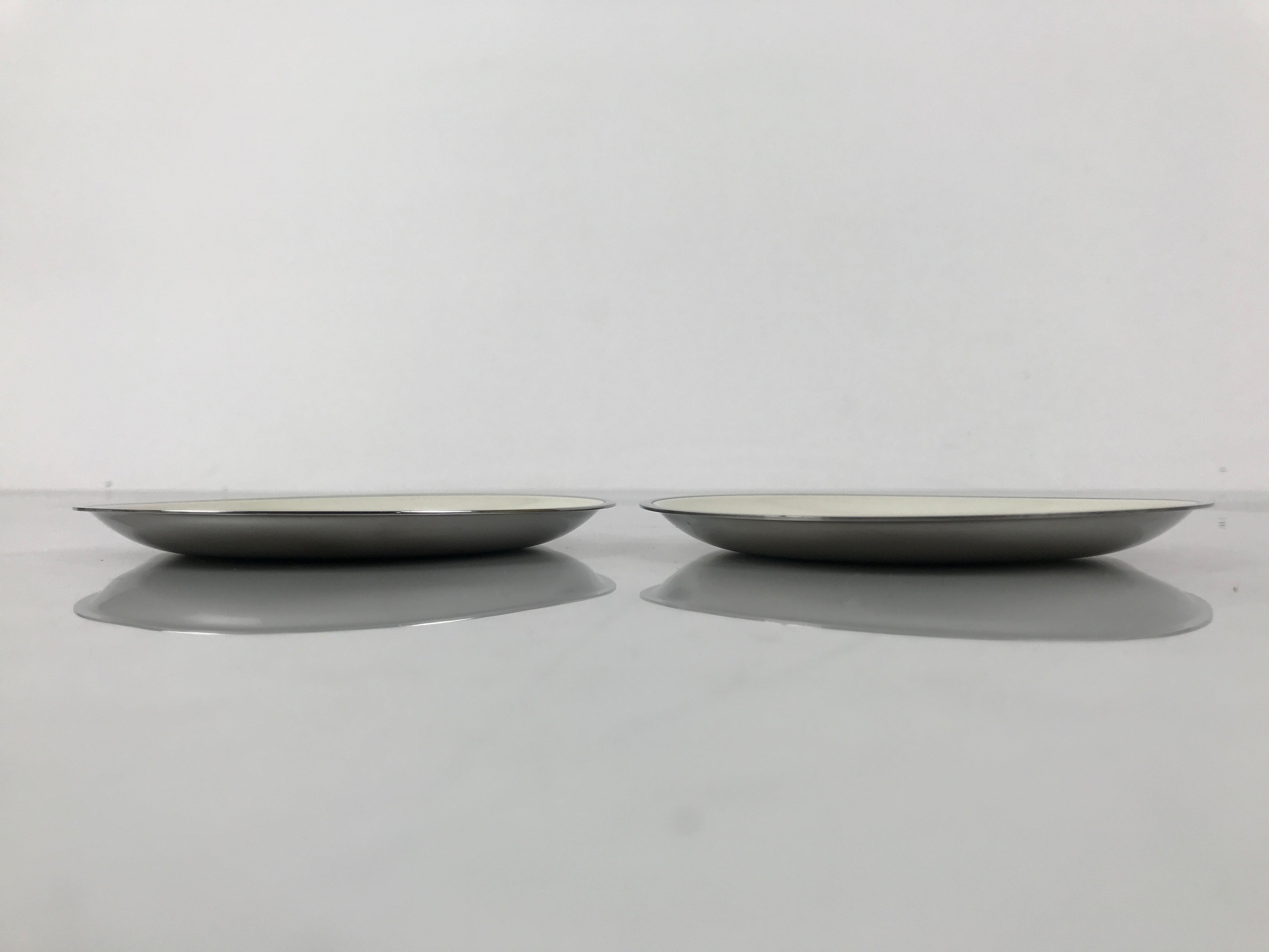 Japanese Tea Set Porcelain Metal White Floral Cup Saucer Spoon Wooden Box JK927