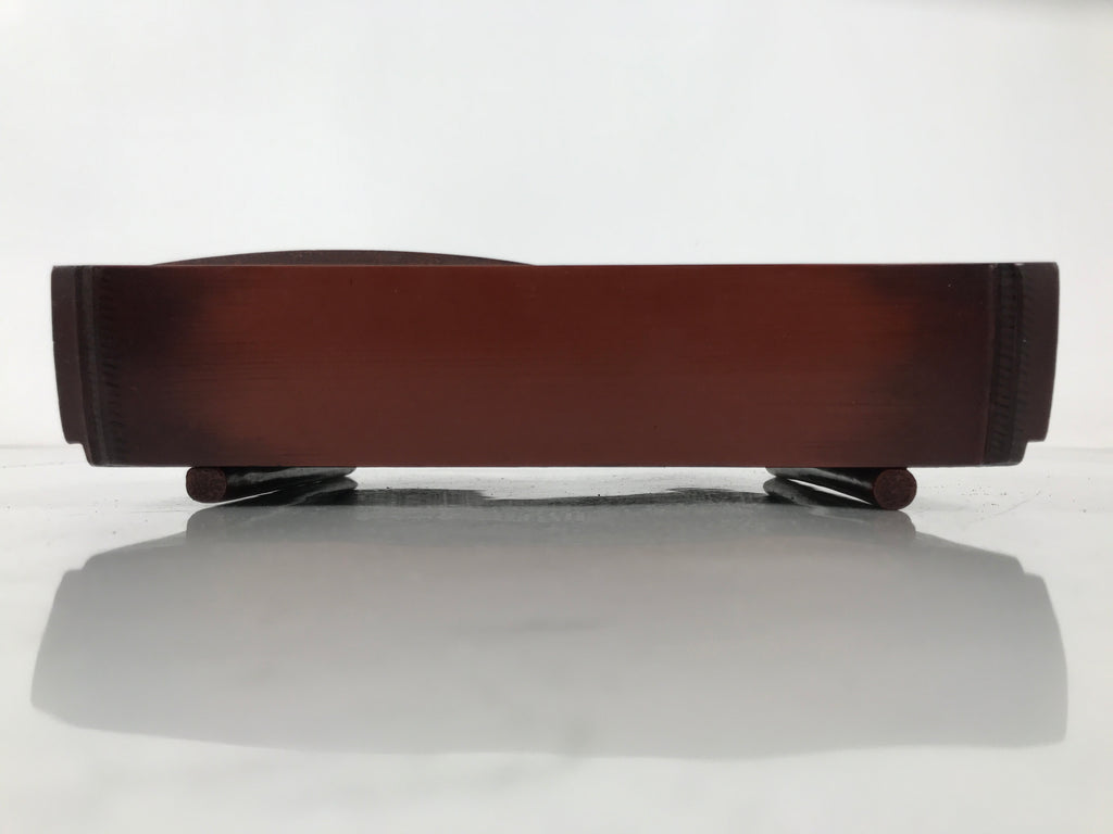 Japanese Tobacco Bon Vtg Wood Smoking Tray Container Tea Ceremony Brown L484