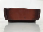 Japanese Tobacco Bon Vtg Wood Smoking Tray Container Tea Ceremony Brown L484