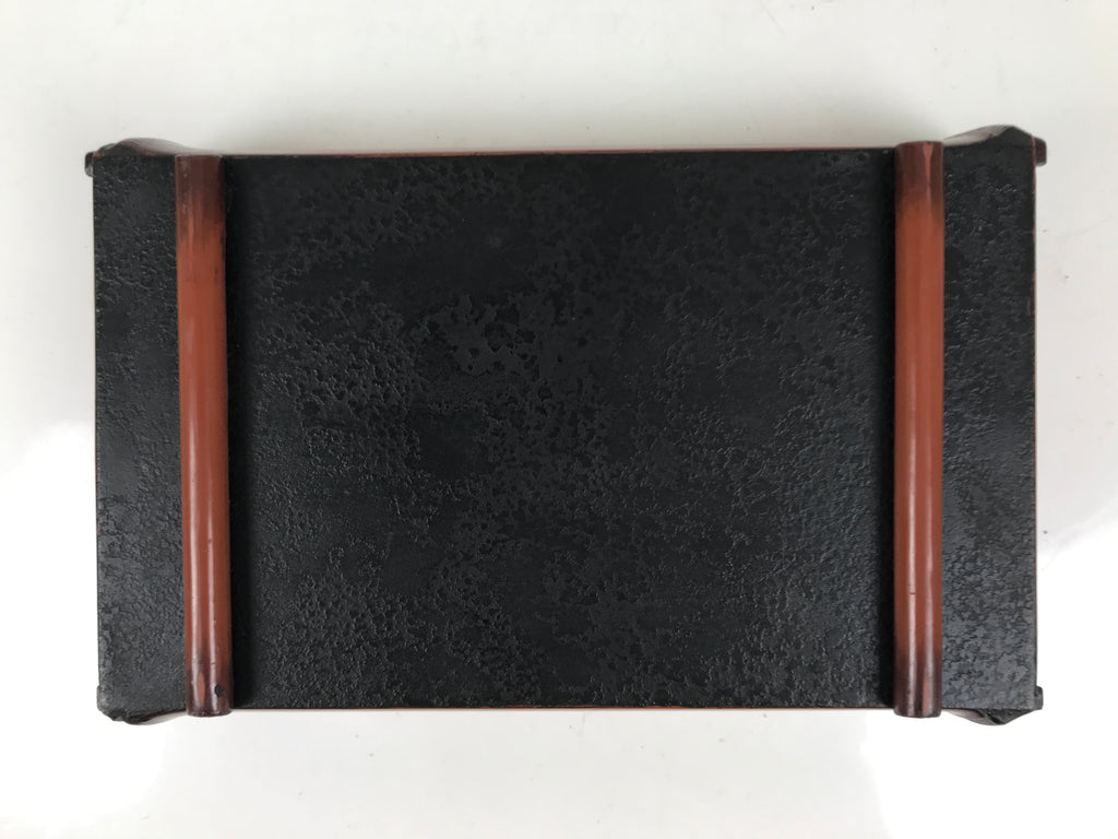 Japanese Tobacco Bon Vtg Wood Smoking Tray Container Tea Ceremony Brown L484