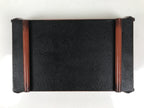 Japanese Tobacco Bon Vtg Wood Smoking Tray Container Tea Ceremony Brown L484