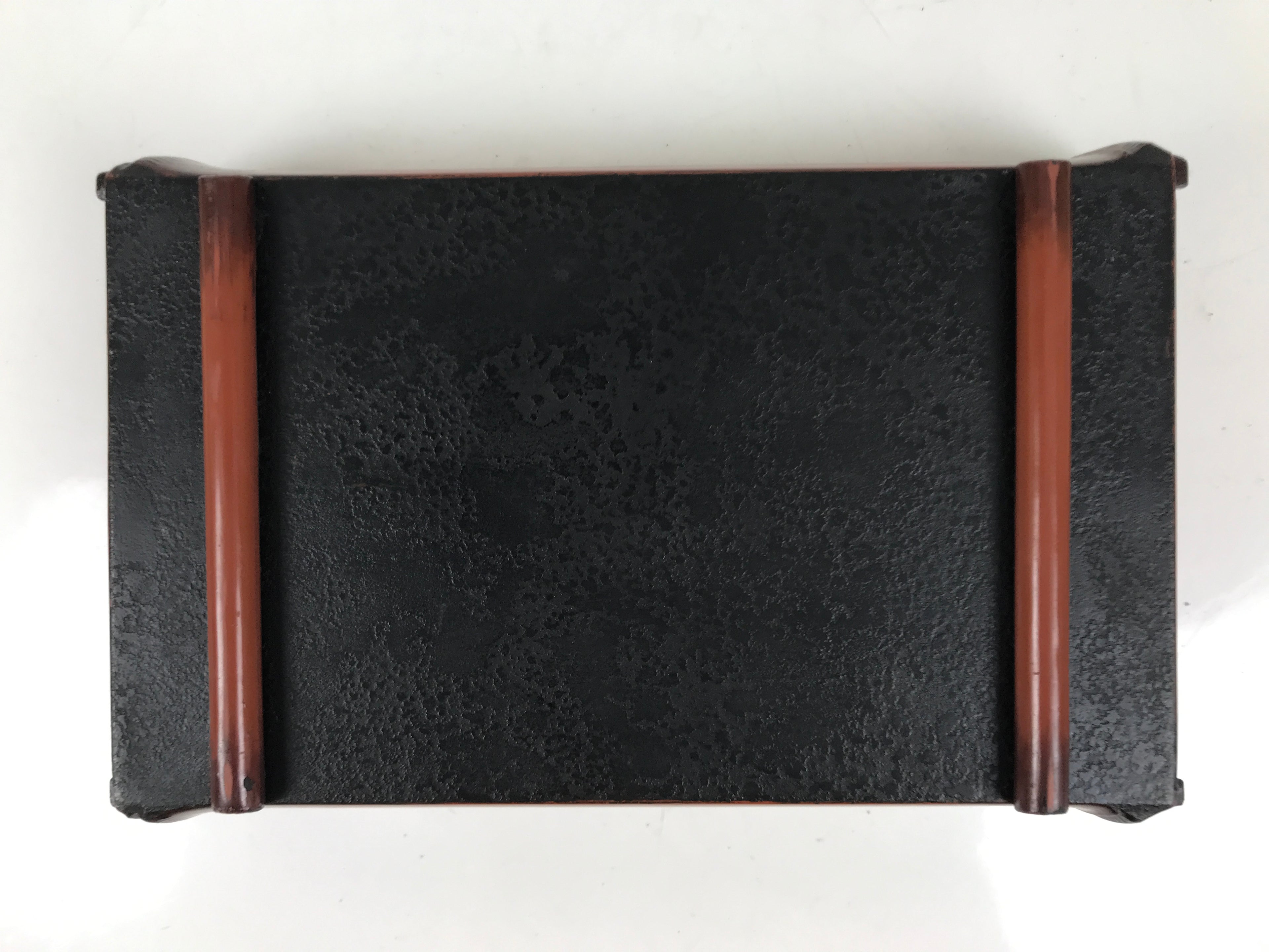 Japanese Tobacco Bon Vtg Wood Smoking Tray Container Tea Ceremony Brown L484