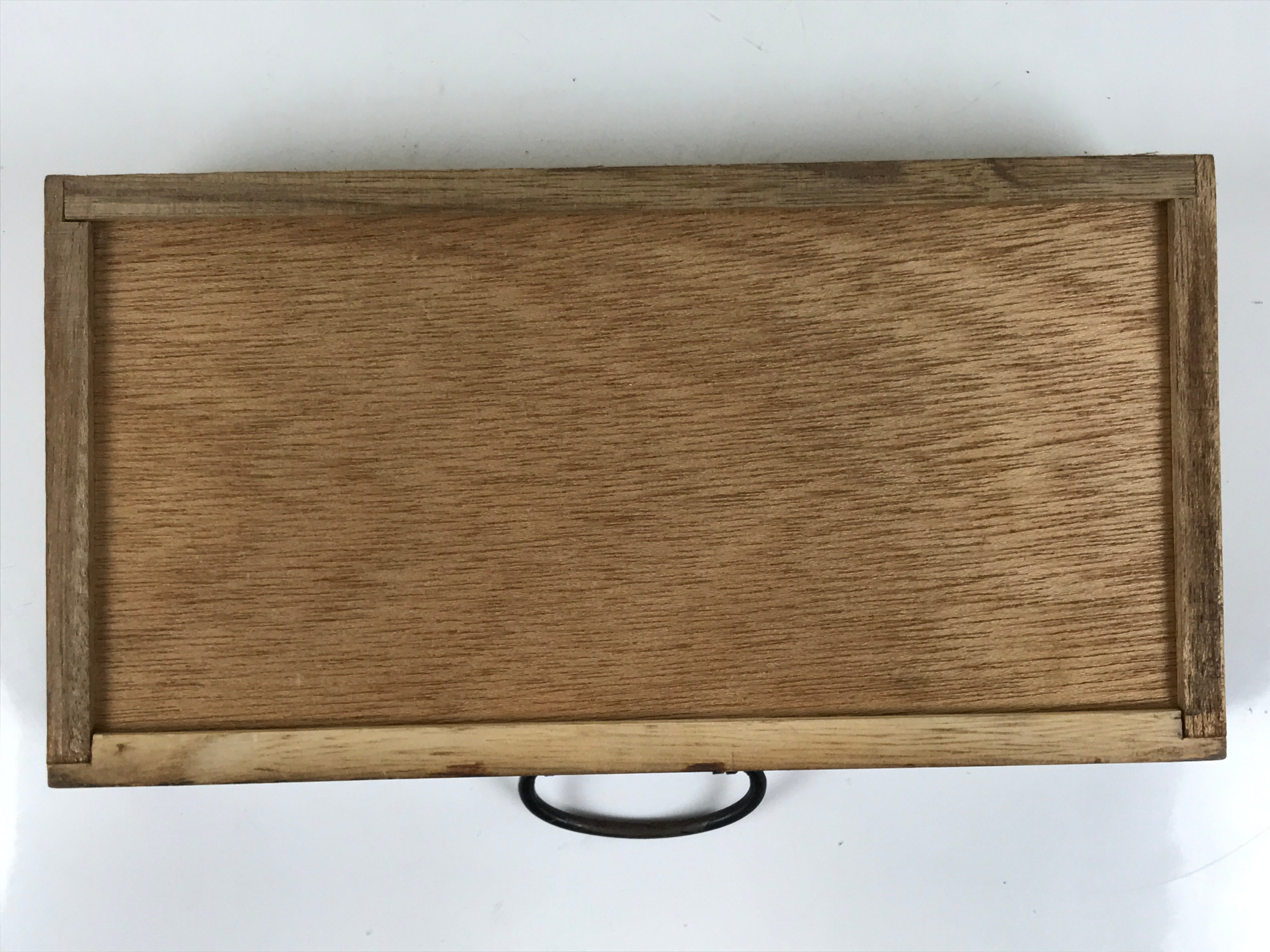 Japanese Tobacco Bon Vtg Wood Smoking Tray Iron Ashtray Tea Ceremony Brown L483