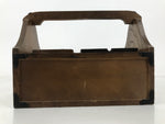Japanese Tobacco Bon Vtg Wood Smoking Tray Iron Ashtray Tea Ceremony Brown L483