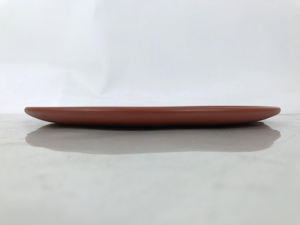 Japanese Tokoname Ware Ceramic Decorative Plate Brown Zodiac Rat Rice Bale PX798