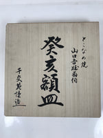 Japanese Tokoname Ware Ceramic Decorative Plate Brown Zodiac Wild Boar PX797