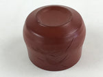 Japanese Tokoname Ware Ceramic Teacup Vtg Pottery Yunomi Brown Bamboo TC374