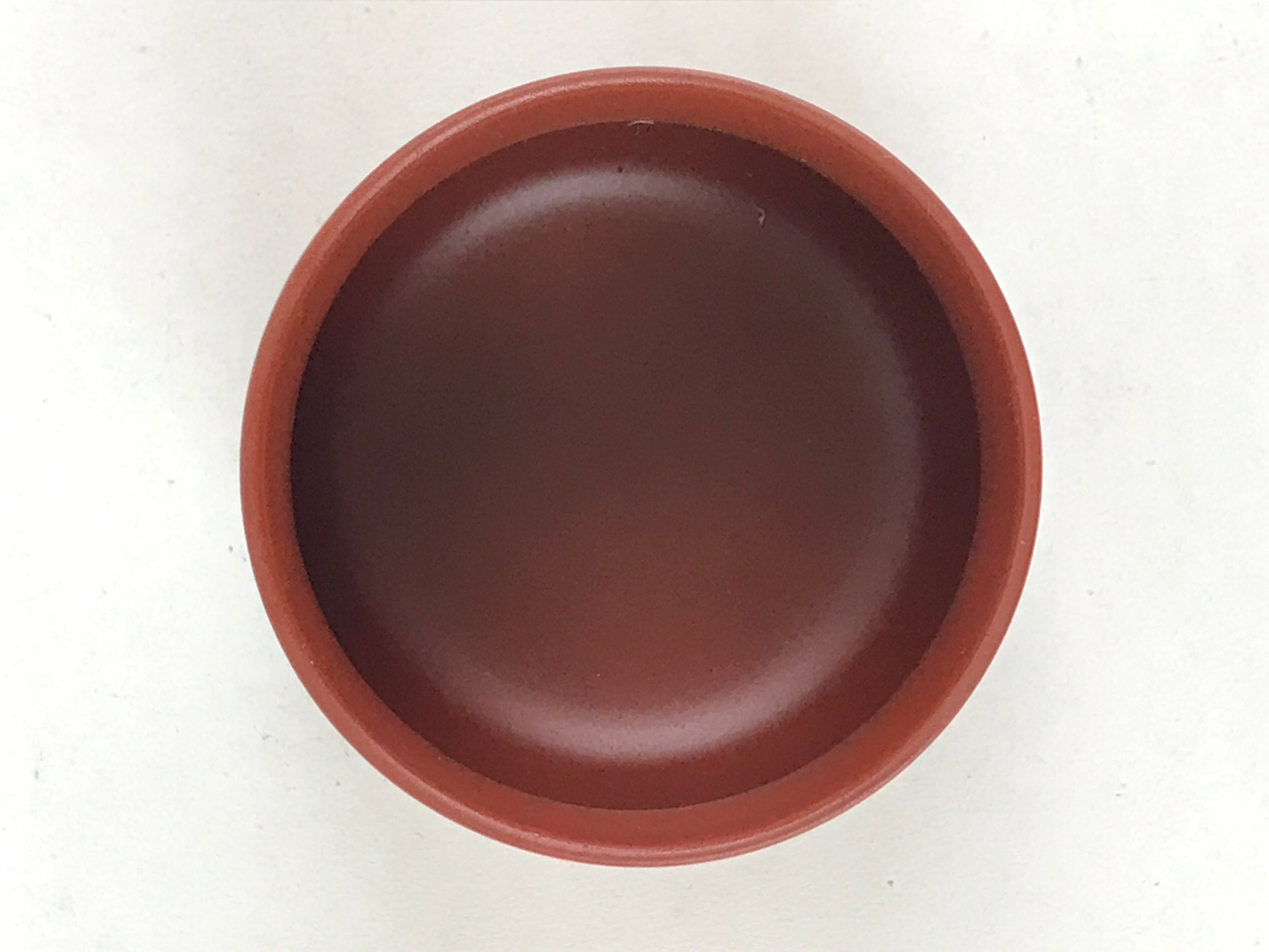 Japanese Tokoname Ware Ceramic Teacup Vtg Pottery Yunomi Brown Bamboo TC377