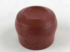 Japanese Tokoname Ware Ceramic Teacup Vtg Pottery Yunomi Brown Bamboo TC377