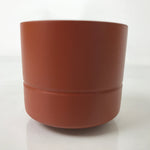 Japanese Tokoname Ware Ceramic Teacup Vtg Pottery Yunomi Brown Bamboo TC535