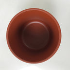 Japanese Tokoname Ware Ceramic Teacup Vtg Pottery Yunomi Brown Bamboo TC535