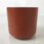 Japanese Tokoname Ware Ceramic Teacup Vtg Pottery Yunomi Brown Bamboo TC536