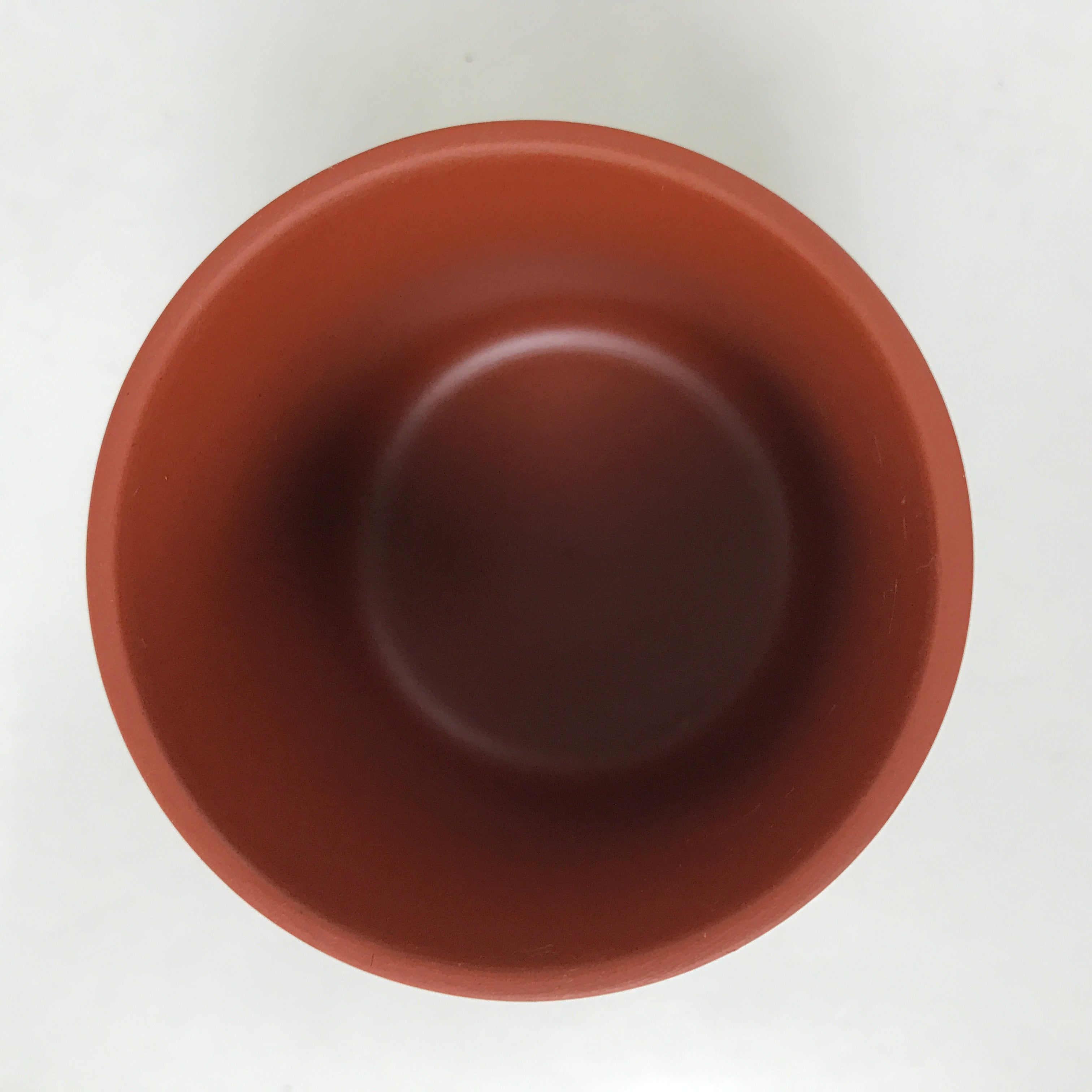 Japanese Tokoname Ware Ceramic Teacup Vtg Pottery Yunomi Brown Bamboo TC536