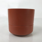 Japanese Tokoname Ware Ceramic Teacup Vtg Pottery Yunomi Brown Bamboo TC538