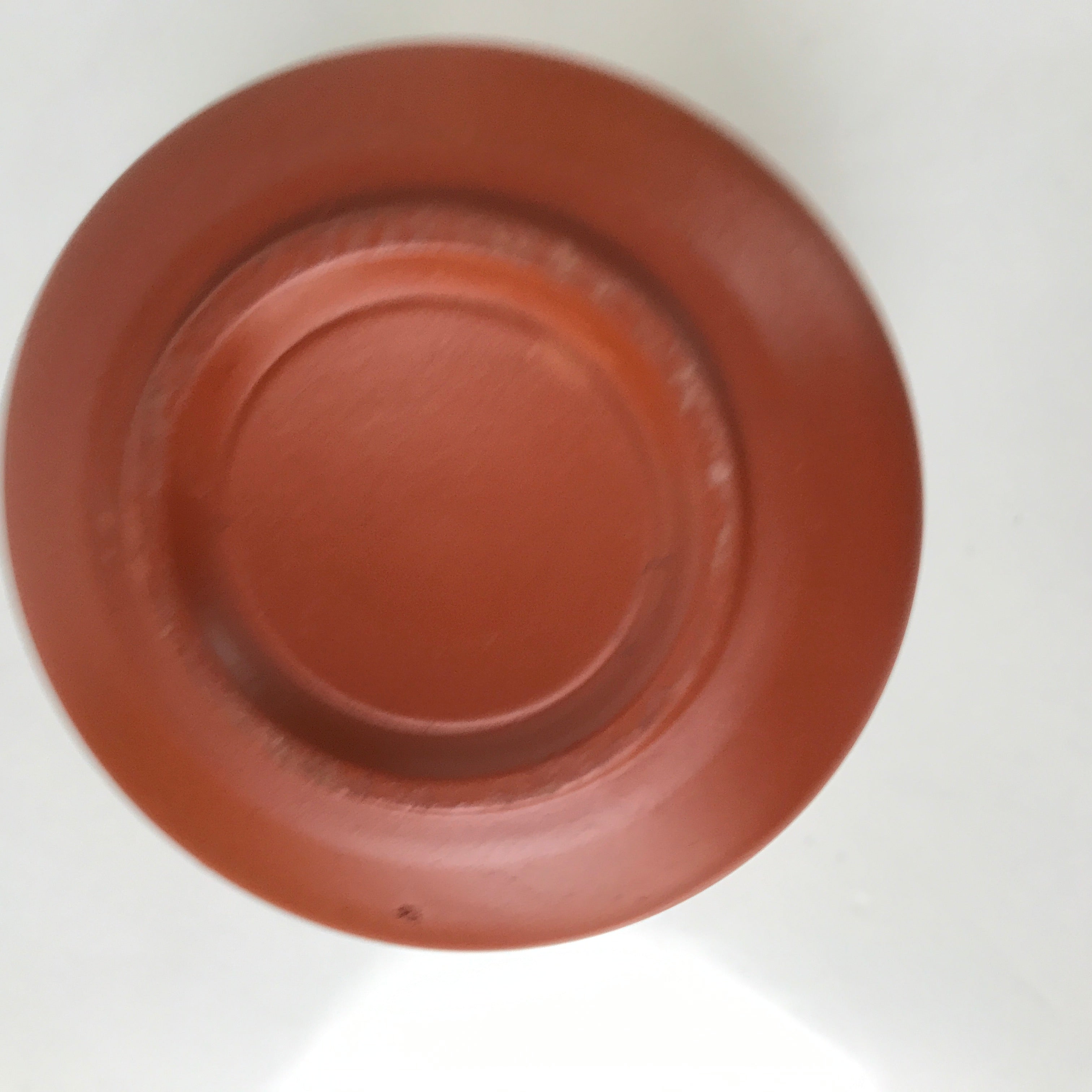 Japanese Tokoname Ware Ceramic Teacup Vtg Pottery Yunomi Brown Bamboo TC538