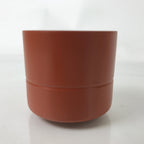 Japanese Tokoname Ware Ceramic Teacup Vtg Pottery Yunomi Brown Bamboo TC539