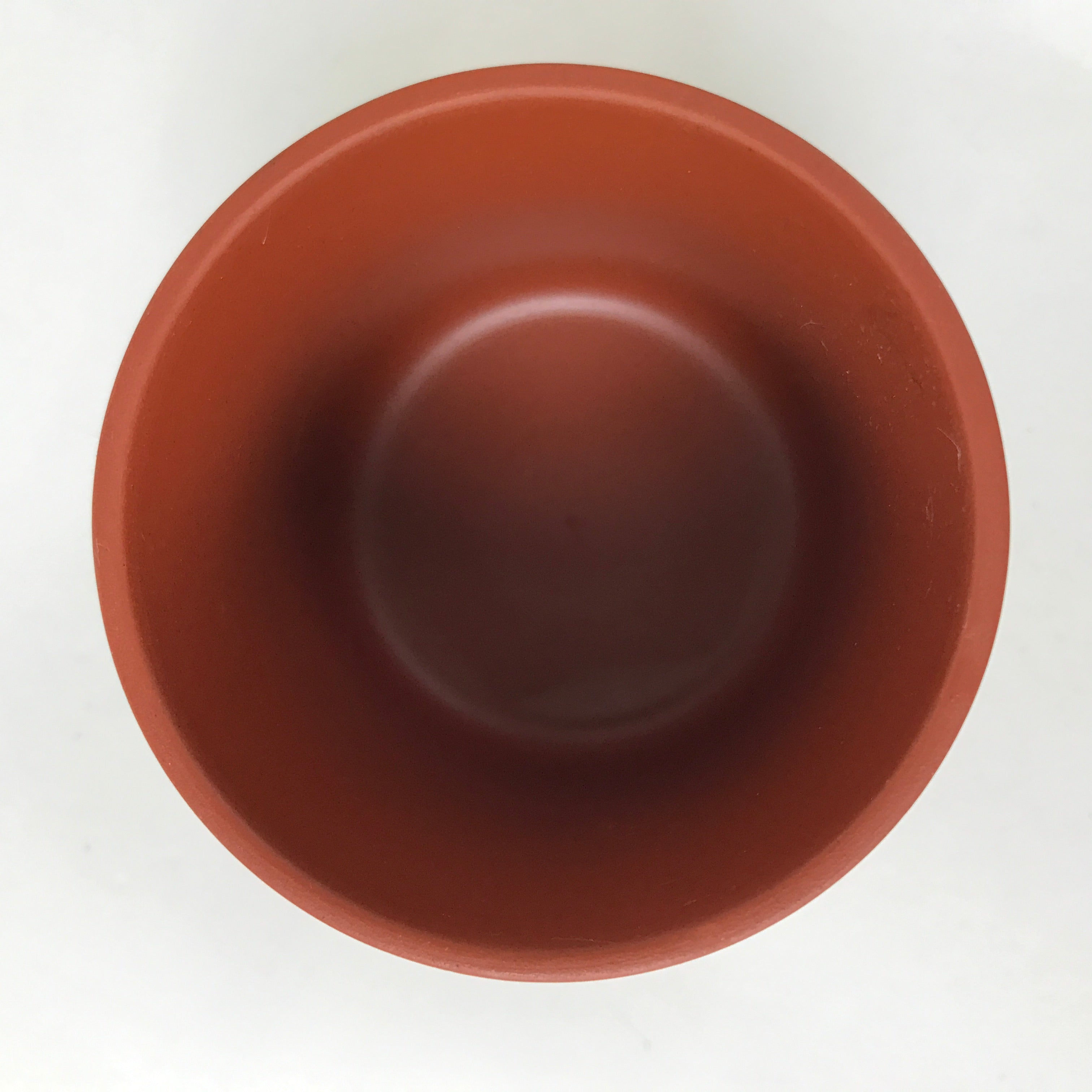 Japanese Tokoname Ware Ceramic Teacup Vtg Pottery Yunomi Brown Bamboo TC539