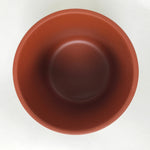 Japanese Tokoname Ware Ceramic Teacup Vtg Pottery Yunomi Brown Bamboo TC539