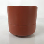 Japanese Tokoname Ware Ceramic Teacup Vtg Pottery Yunomi Brown Bamboo TC540