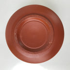 Japanese Tokoname Ware Ceramic Teacup Vtg Pottery Yunomi Brown Bamboo TC540