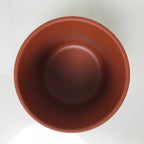 Japanese Tokoname Ware Ceramic Teacup Vtg Pottery Yunomi Brown Bamboo TC541