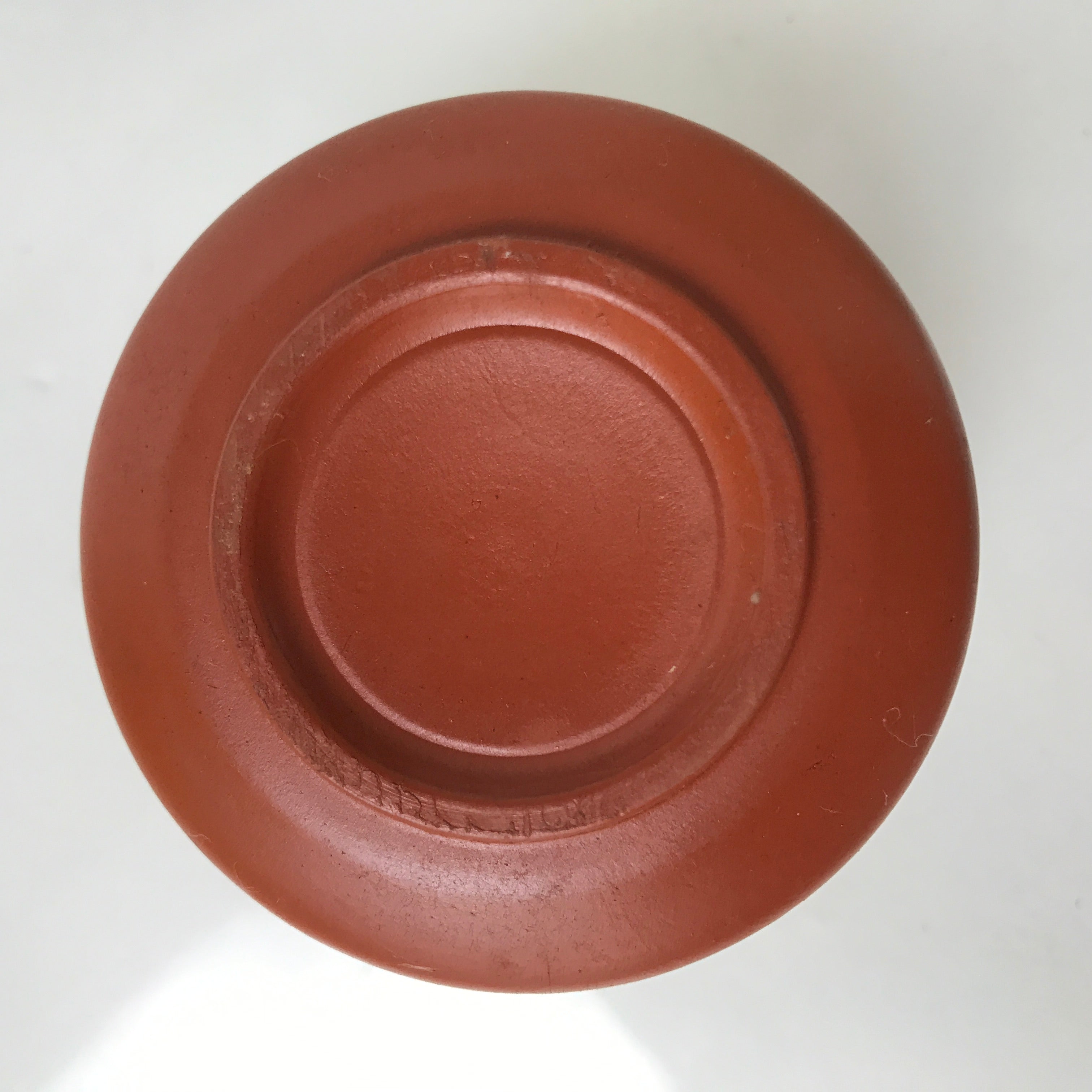 Japanese Tokoname Ware Ceramic Teacup Vtg Pottery Yunomi Brown Bamboo TC541