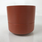 Japanese Tokoname Ware Ceramic Teacup Vtg Pottery Yunomi Brown Bamboo TC542