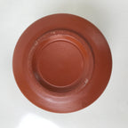 Japanese Tokoname Ware Ceramic Teacup Vtg Pottery Yunomi Brown Bamboo TC542