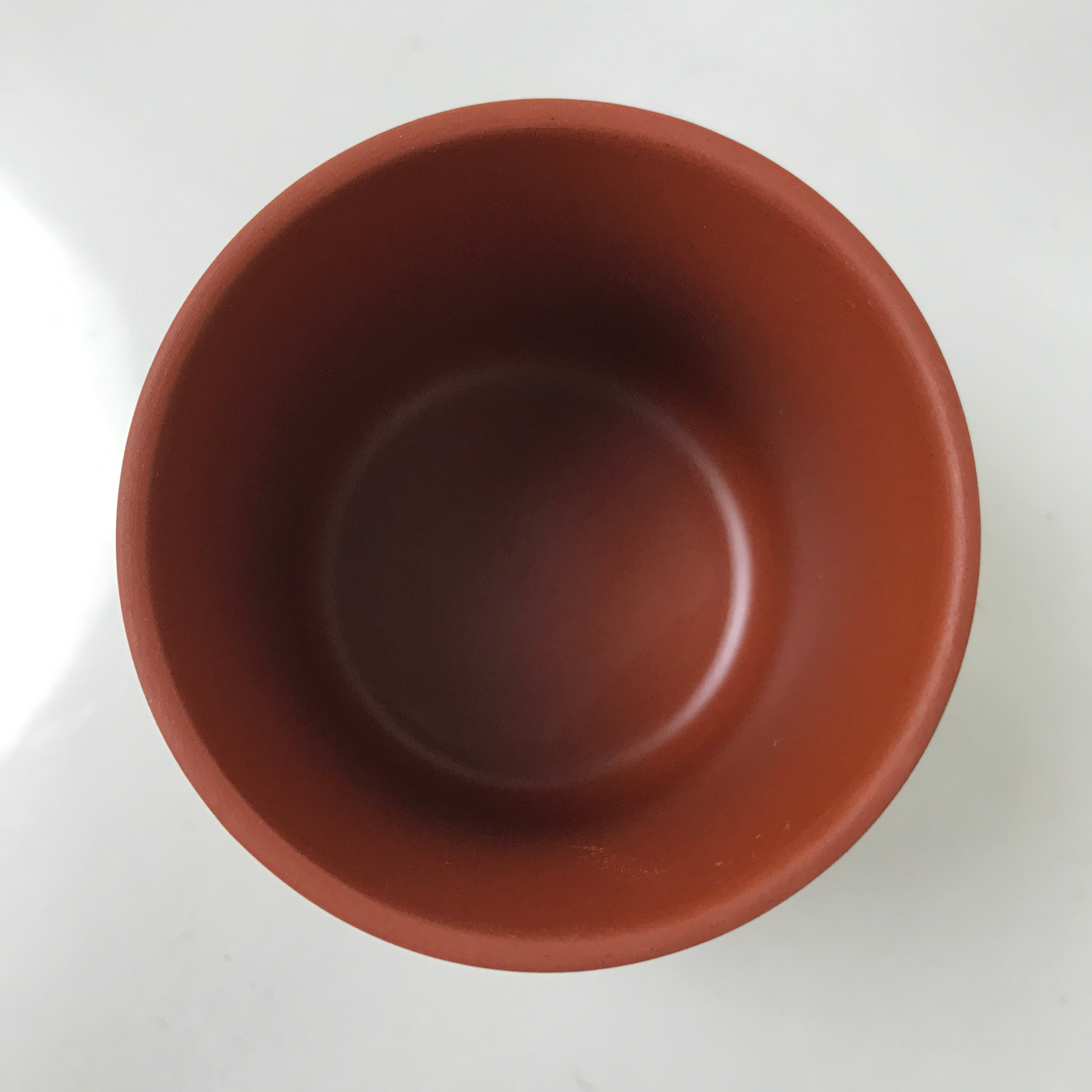 Japanese Tokoname Ware Ceramic Teacup Vtg Pottery Yunomi Brown Bamboo TC543